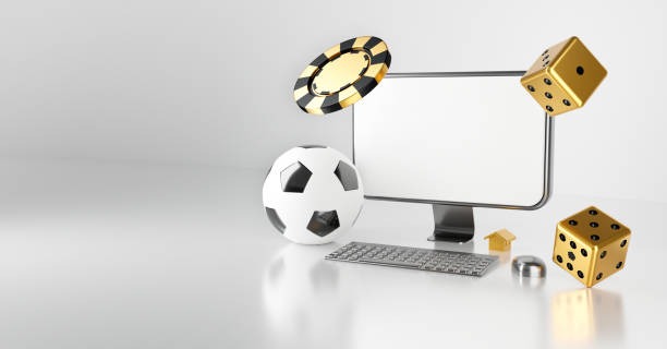 Meja Casino Hold'em live dealer dengan kartu komunitas dan area taruhan di platform lycanroc
